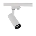 3-phase spot LUCEA 10 IP20, transparent, white dimmable