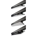 3-phase luminaire LINEAR PRO TILT IP20, traffic white 