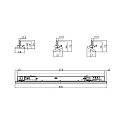 3-phase luminaire LINEAR PRO TILT IP20, traffic white 