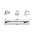Deko-Light 3-faset lampe LINEAR PRO TILT svingbar, UGR < 19, omskiftelig, multipower IP20, hvid 