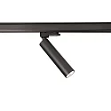 3-faset spot SLIM cylindrisk, justerbar, UGR < 19 IP20, kulsort dæmpbar