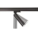3-faset spot SLIM cylindrisk, justerbar, UGR < 19 IP20, kulsort dæmpbar