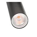 3-faset spot SLIM cylindrisk, justerbar, UGR < 19 IP20, kulsort dæmpbar