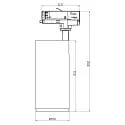 Deko-Light 3-phase spot LUCEA 30 CCT TILT DALI controllable IP20, black dimmable