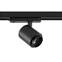 3-faset spot FOCARIS PHASE UGR < 19, fokuserbar, kardanisk IP20, kulsort dæmpbar
