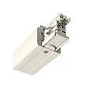 Tilbehør til 3-Faset skinnesystem D LINE - elektrisk feeder venstre, 220-240V AC / 50-60Hz, hvid