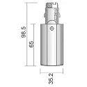 Deko-Light Tilbehør til 3-Faset skinnesystem D LINE - elektrisk feeder venstre, 220-240V AC / 50-60Hz, hvid