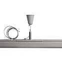 Deko-Light Tilbehør til 3-Faset skinnesystem D LINE - Wire ophængningsbeslag med Loftroset, justerbar, maks. 150cm, grå