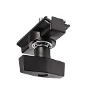 Accessories for 3-phase track system D LINE - mounting adapter for additional components, max. 10kg, black