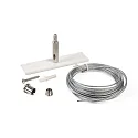 Deko-Light Tilbehør til 3-faset skinne system D LINE Holder til rebophæng Mini med 5,0m Ophængningsreb, hvid
