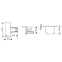 Deko-Light 3-faset endekappe D LINE, hvid