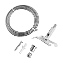 3-faset holder til rebophæng D LINE / DALI CURVED, hvid