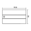 3-phase cover D LINE/DALI - FEEDER DALI controllable, left, right, black