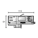 Deko-Light 3-faset adapter D LINE/DALI DALI styrbar, hvid