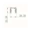 Deko-Light 1-faset skinne D ONE, sort