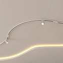 1-phase surface-mounted track D ONE CURVED 90° left, white
