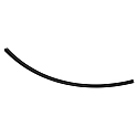 1-faset tillægsskinne D ONE CURVED 90° venstre, sort
