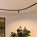 Deko-Light 1-phase surface-mounted track D ONE CURVED 90° left, black
