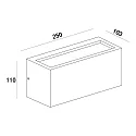 Deko-Light Væglampe Rilongo Udendørslampe, 220-240V AC / 50-60Hz, E27, 18W, IP54, antracit