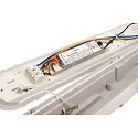 Deko-Light Fugttæt armatur TRI PROOF BASIC 61CM / 18W 840 ON-OFF slagfast, omskiftelig IP65, lysegrå 