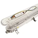 Fugttæt armatur TRI PROOF BASIC MOTION HF - 1210MM med sensor, slagfast, omskiftelig IP65, grå 