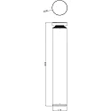 Deko-Light bollard lamp FARO 100 IP65, dark grey, clear dimmable