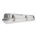 Fugttæt armatur TRI PROOF BASIC 61CM / 10W 840 ON-OFF slagfast, omskiftelig IP65, lysegrå 