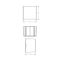  Outdoor LED luminaire ARCTURUS II LED wall luminaire, 5.5W, 3000K, 0-90°, IP54, dark grey