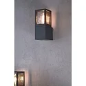 Deko-Light Udendørs wall luminaire FACADO II SQAURE TONED firkantet E27 IP65, mørkegrå, mat dæmpbar