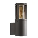 Udendørs wall luminaire FACADO II ROUND TONED rund E27 IP65, mørkegrå, mat dæmpbar