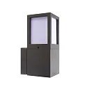 Udendørs wall luminaire FACADO II SQAURE OPAL firkantet E27 IP65, mørkegrå, mat dæmpbar