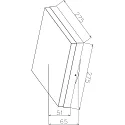 Deko-Light outdoor wall luminaire CASA with sensor, CCT Switch, switchable IP54, deep black 