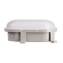 Fugttæt armatur SOTANO IP54 oval, CCT Switch, slagfast, omskiftelig, multipower IP54, grå 