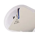 Fugttæt armatur SOTANO IP54 oval, CCT Switch, slagfast, omskiftelig, multipower IP54, grå 