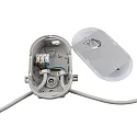 Fugttæt armatur SOTANO IP54 oval, CCT Switch, slagfast, omskiftelig, multipower IP54, grå 