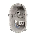 Fugttæt armatur SOTANO IP54 oval, CCT Switch, slagfast, omskiftelig, multipower IP54, grå 