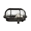 Deko-Light Væg- og Loftlampe SOTANO RETRO oval E27 IP44, sort dæmpbar