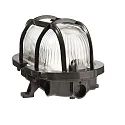 Deko-Light Væg- og Loftlampe SOTANO RETRO oval E27 IP44, sort dæmpbar