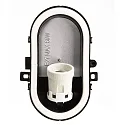 Deko-Light Væg- og Loftlampe SOTANO RETRO oval E27 IP44, sort dæmpbar