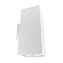 Fasadespot SHORELINE PRO SQUARE 140 UP&DOWN 2-flammer, firkantet, CCT Switch IP65, hvid dæmpbar