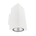 Fasadespot PRO SQUARE 100 UP&DOWN 2-flammer, firkantet, CCT Switch IP65, hvid dæmpbar