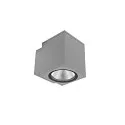 Fasadespot PRO SQUARE 100 DOWN 1-flamme, firkantet, CCT Switch IP65, lysegrå dæmpbar