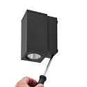 Deko-Light Fasadespot SHORELINE PRO LED SQUARE 70 DOWN 1-flamme, firkantet, CCT Switch IP65, mørkegrå dæmpbar