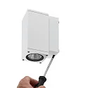 Fasadespot SHORELINE PRO LED SQUARE 70 DOWN 1-flamme, firkantet, CCT Switch IP65, lysegrå dæmpbar