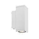 Deko-Light Fasadespot SHORELINE PRO LED SQUARE 70 UP&DOWN 2-flammer, firkantet, CCT Switch IP65, hvid dæmpbar