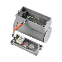 facade spotlight SHORELINE PRO GU10 ROUND 1 flame, cylindrical, with lamp socket GU10 IP65, light grey