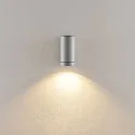 facade spotlight SHORELINE PRO GU10 ROUND 1 flame, cylindrical, with lamp socket GU10 IP65, light grey