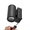 Deko-Light facade spotlight SHORELINE PRO GU10 ROUND 1 flame, cylindrical, with lamp socket GU10 IP65, dark grey