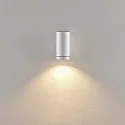 Deko-Light facade spotlight SHORELINE PRO GU10 ROUND 1 flame, cylindrical, with lamp socket GU10 IP65, white