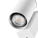 Deko-Light facade spotlight SHORELINE PRO GU10 ROUND 1 flame, cylindrical, with lamp socket GU10 IP65, white